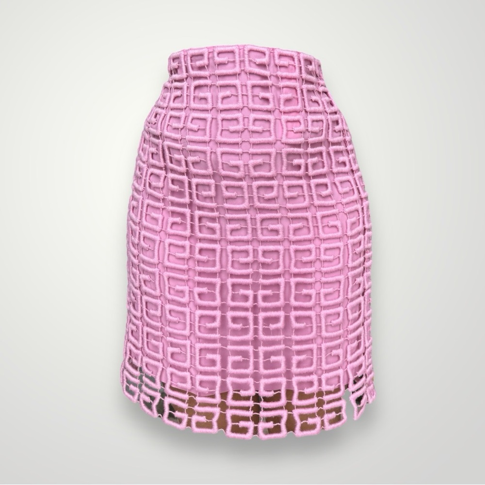 Givenchy Pink Monogram 1290$ 4G Midi Skirt 🎀